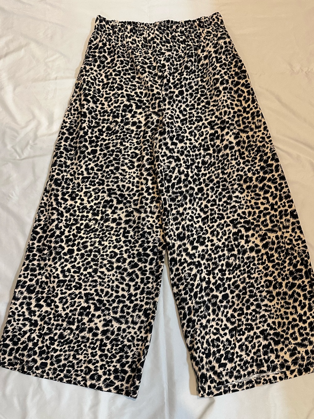 Anthropologie Leopard Print Wide Leg Pull-On Lounge Casual Women’s - Picture 2 of 11
